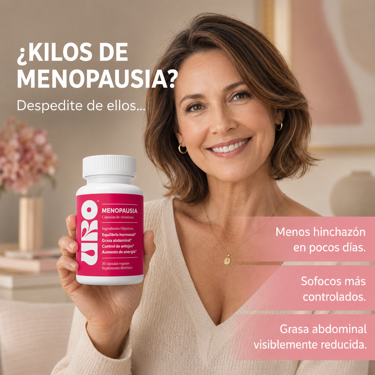 URO | Cápsulas de Vitaminas para la Menopausia