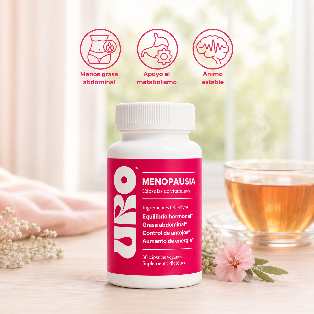 URO | Cápsulas de Vitaminas para la Menopausia
