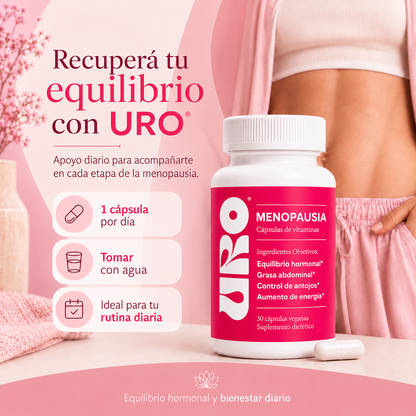 URO | Cápsulas de Vitaminas para la Menopausia