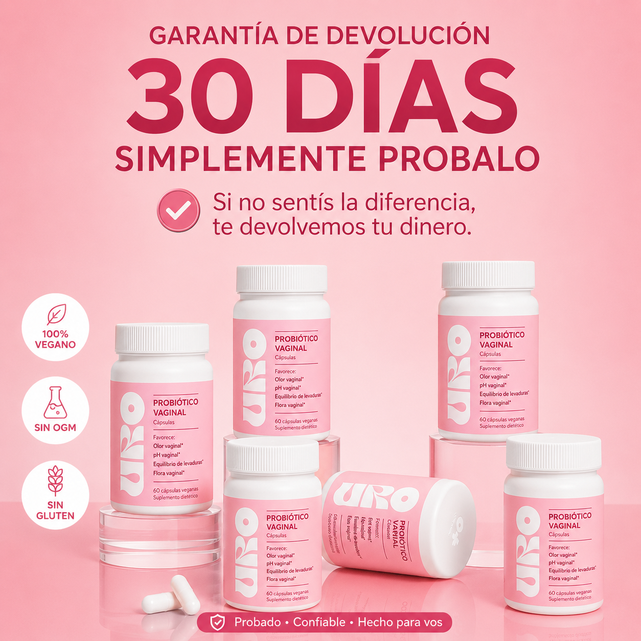 URO | Cápsulas de probióticos vaginales